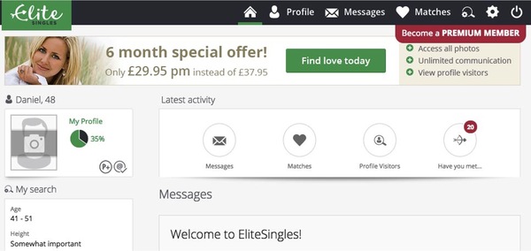 Elitesingles dating site